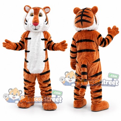 Orange Tiger Mascot Costume Orange Tiger Mascot Costume