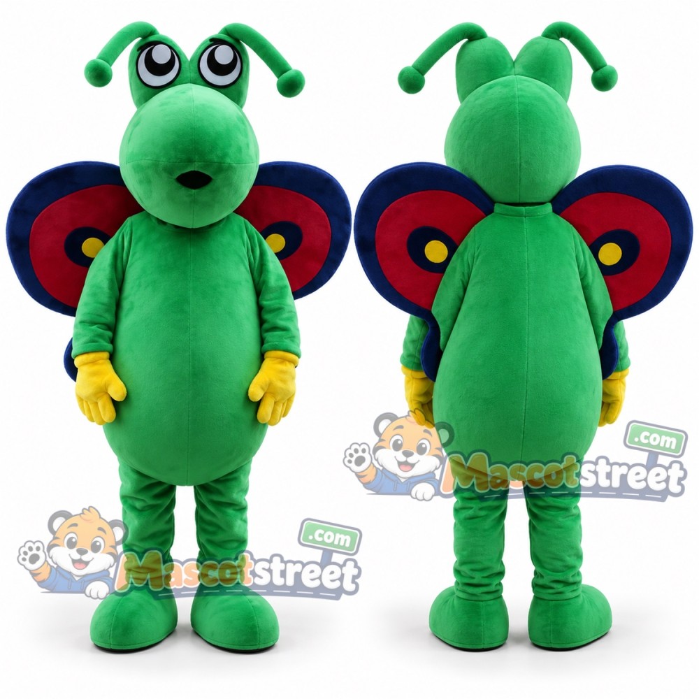 Green Butterfly Mascot Costume
