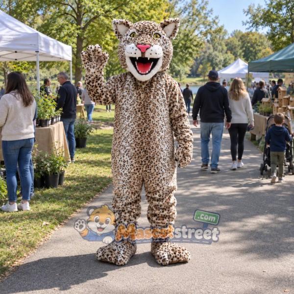 Spotted Leopard Mascot Costume