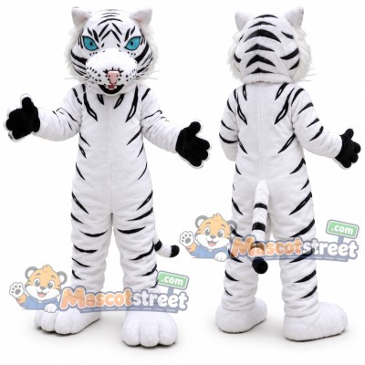 White Tiger Mascot Costume