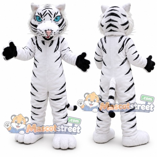 White Tiger Mascot Costume