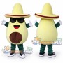 Avocado Mascot Costume with Sombrero and Sunglasses