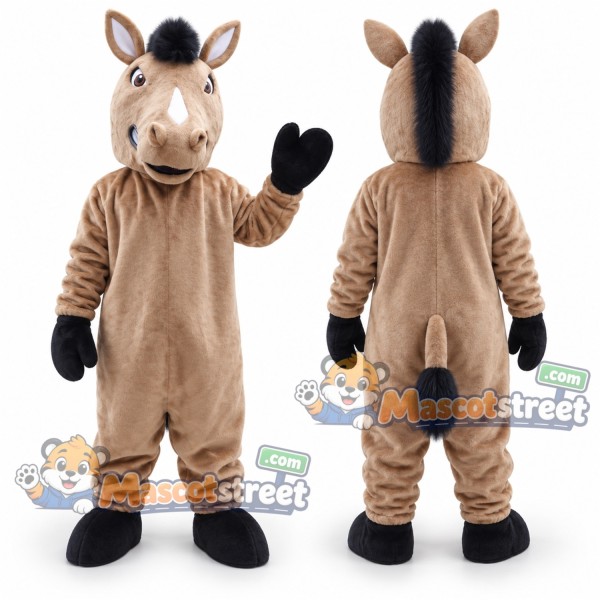 Brown Horse Mascot Costume