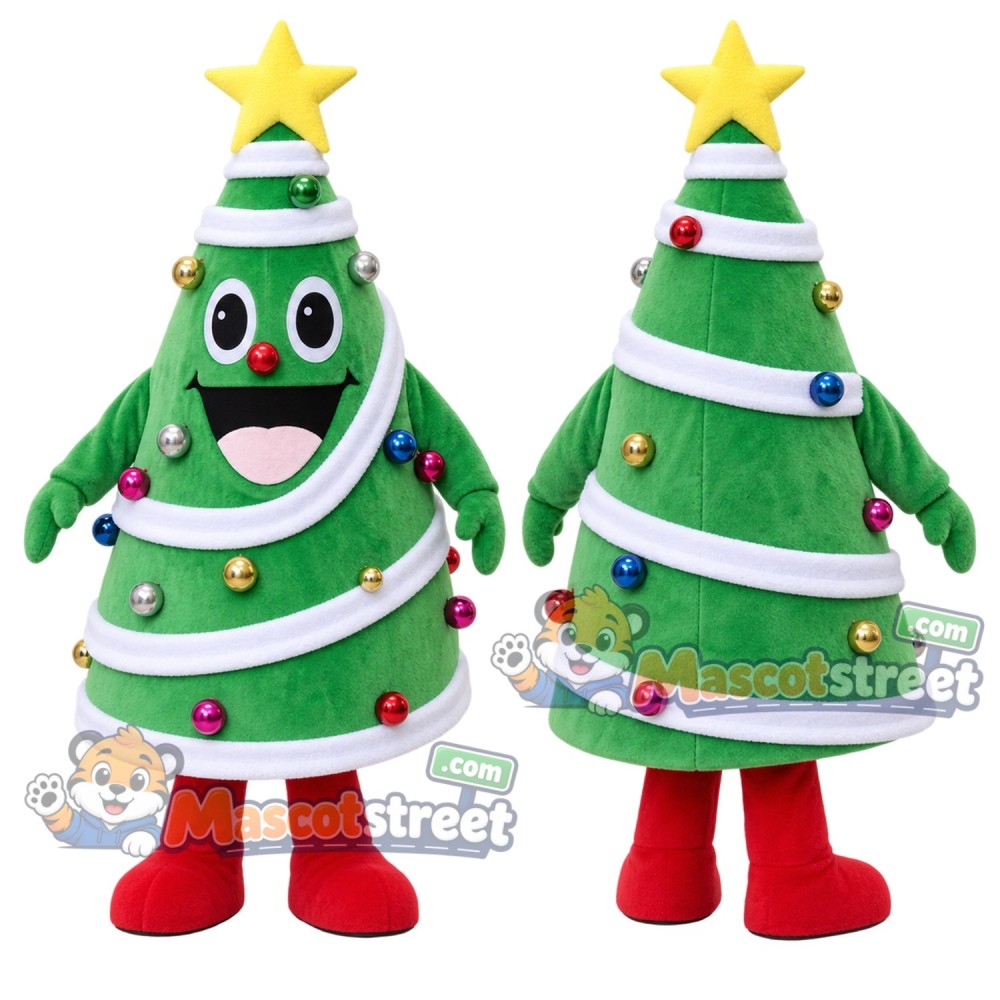 Christmas Tree Mascot Costume Christmas Tree Mascot Costume