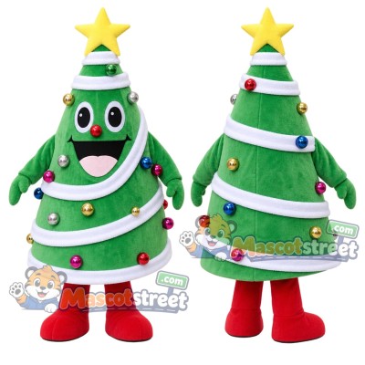 Christmas Tree Mascot Costume Christmas Tree Mascot Costume