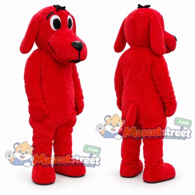 Red Dog Mascot Costume
