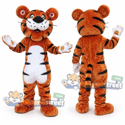 Orange Tiger Mascot Costume