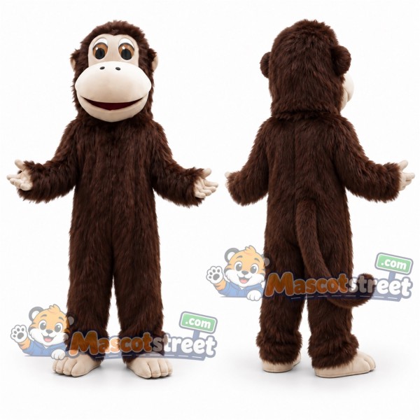 Brown Monkey Mascot Costume