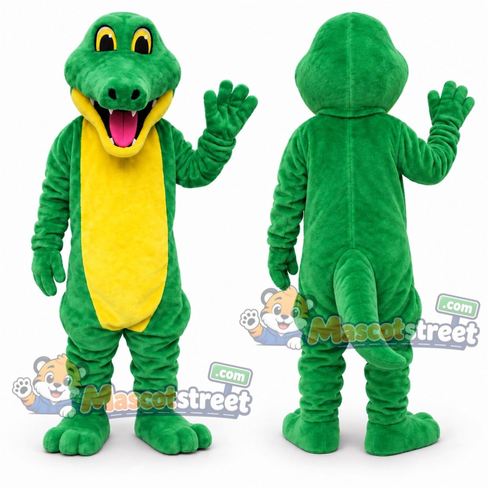 Green Dinosaur Mascot Costume