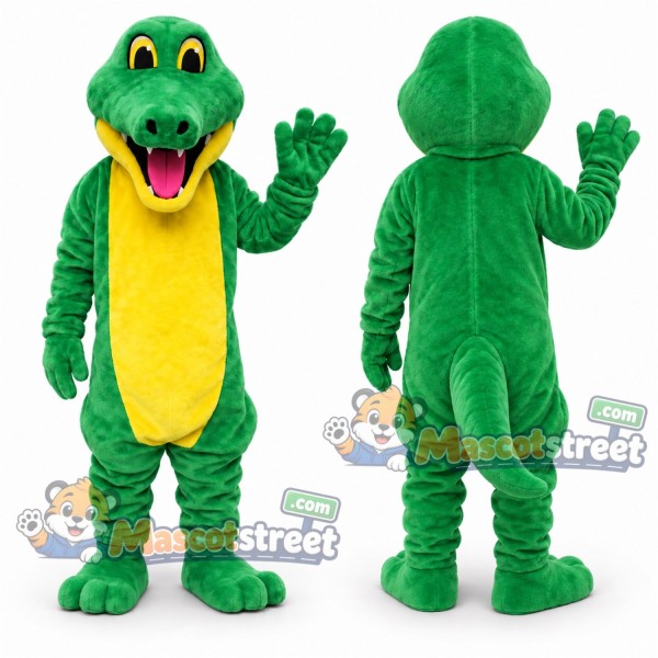 Green Dinosaur Mascot Costume