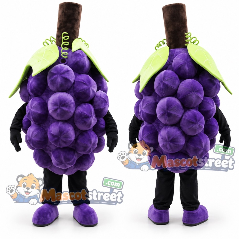 Purple Grapes Mascot Costume Purple Grapes Mascot Costume