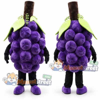 Purple Grapes Mascot Costume Purple Grapes Mascot Costume