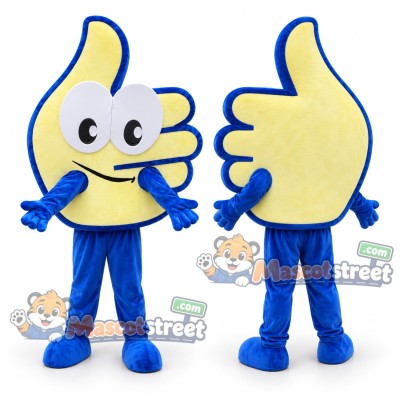 Thumbs Up Hand Mascot Costume Thumbs Up Hand Mascot Costume