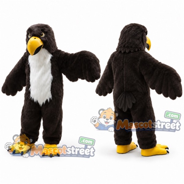 Brown Eagle Mascot Costume