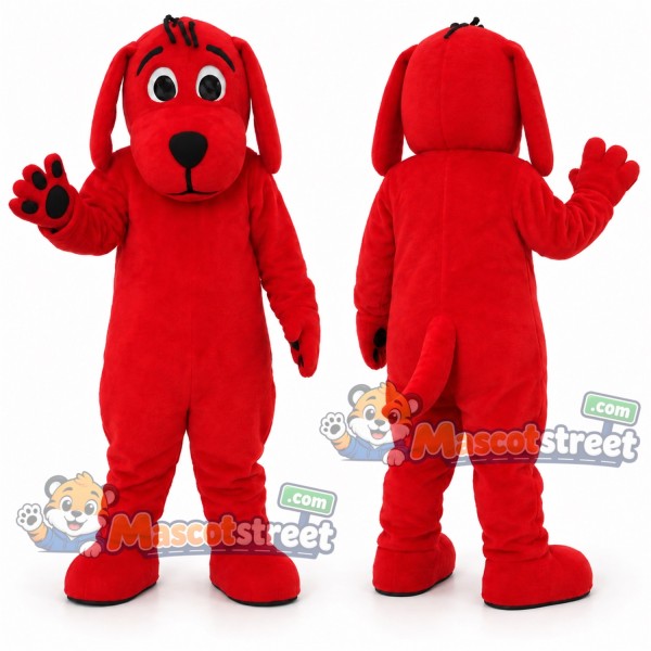 Red Dog Mascot Costume