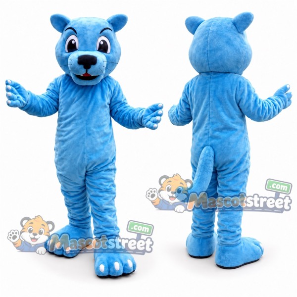 Blue Cat Mascot Costume