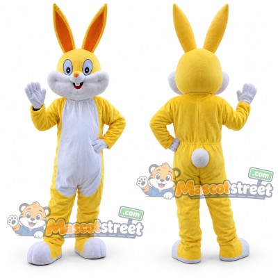 Yellow Rabbit Mascot Costume Yellow Rabbit Mascot Costume