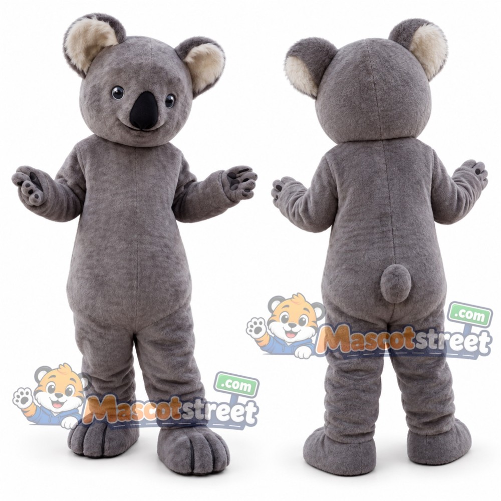 Gray Koala Mascot Costume Gray Koala Mascot Costume