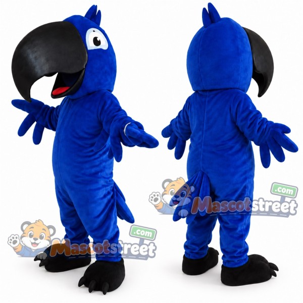 Blue Parrot Mascot Costume
