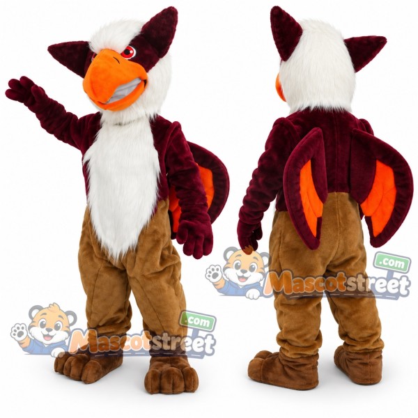 Brown Griffin Mascot Costume