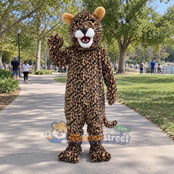 Spotted Leopard Mascot Costume