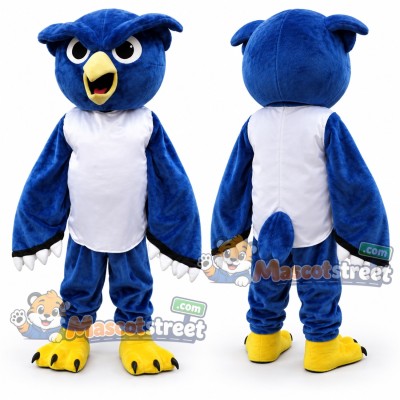 Blue Owl Mascot Costume Blue Owl Mascot Costume