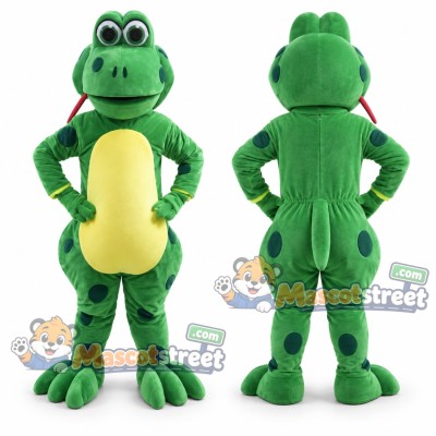 Green Frog Mascot Costume Green Frog Mascot Costume
