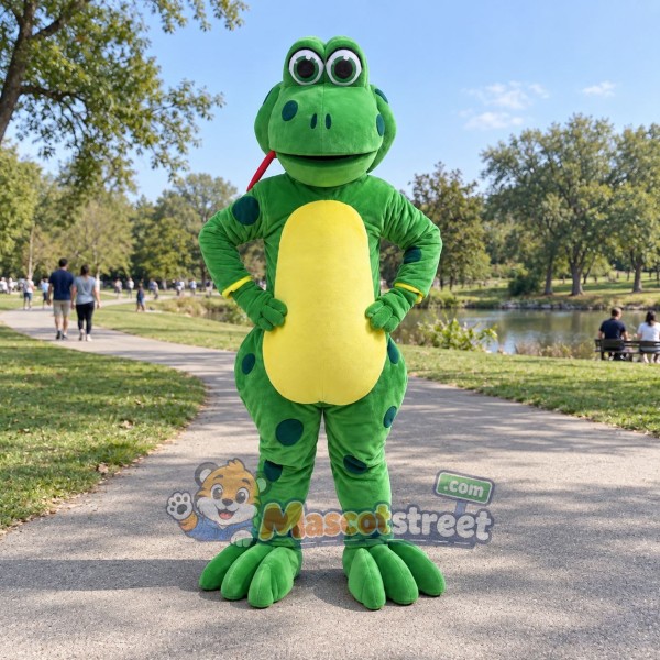 Green Frog Mascot Costume