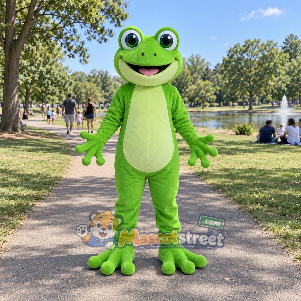 Green Frog Mascot Costume