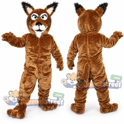 Brown Cougar Mascot Costume Brown Cougar Mascot Costume