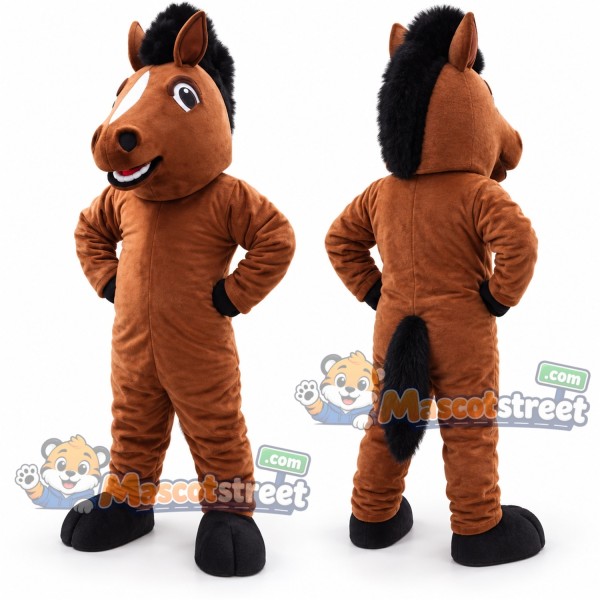 Brown Horse Mascot Costume