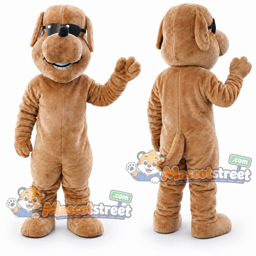 Tan Dog Mascot Costume