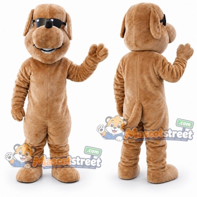 Tan Dog Mascot Costume