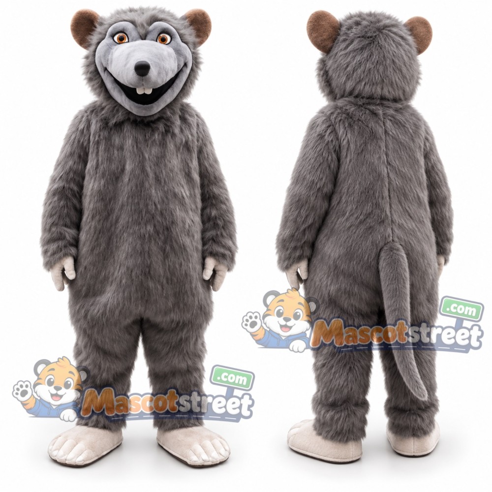 Gray Bear Mascot Costume Gray Bear Mascot Costume