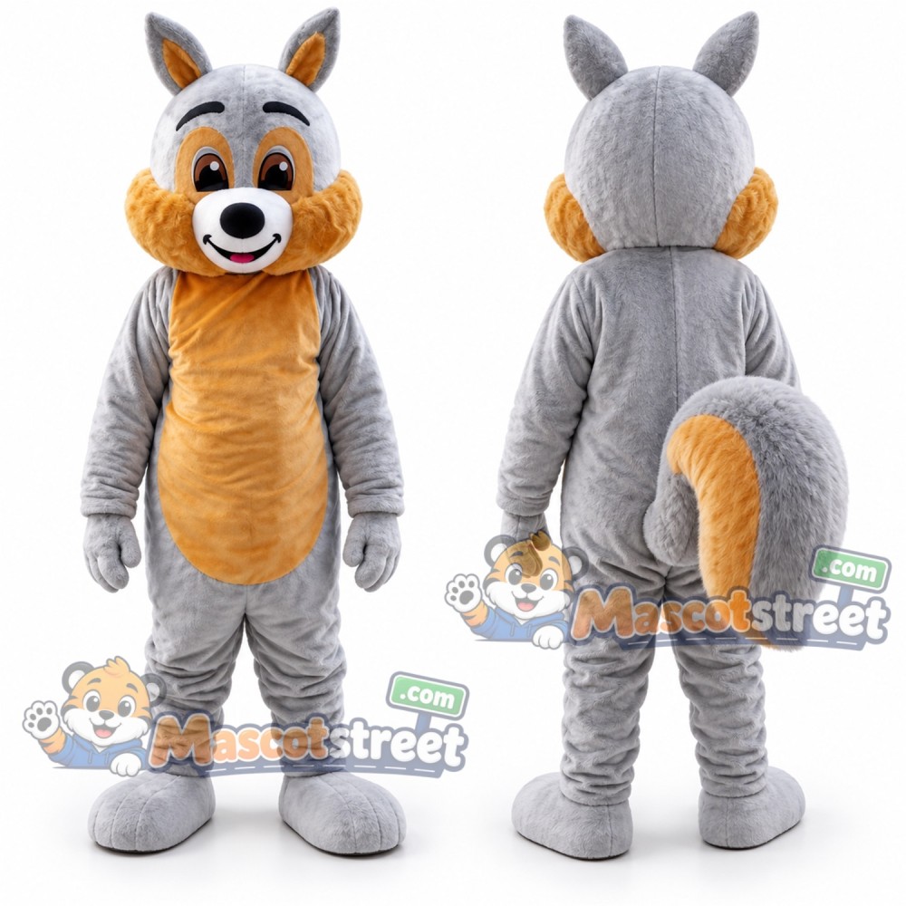 Gray Squirrel Mascot Costume Gray Squirrel Mascot Costume