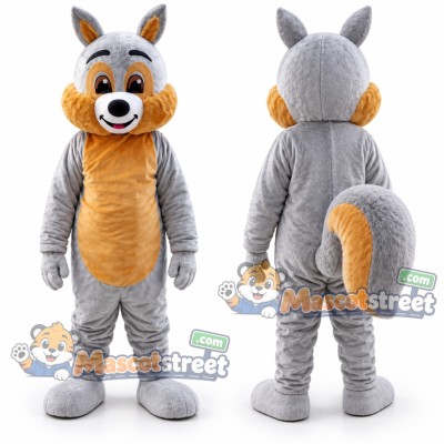 Gray Squirrel Mascot Costume Gray Squirrel Mascot Costume