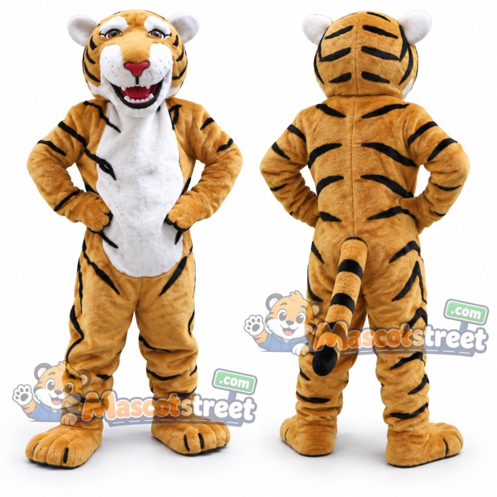 Orange Tiger Mascot Costume