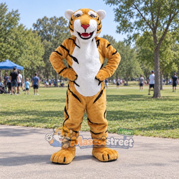 Orange Tiger Mascot Costume