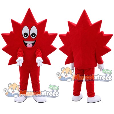 Red Maple Leaf Mascot Costume