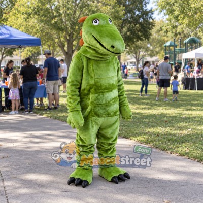 Green Lizard Mascot Costume