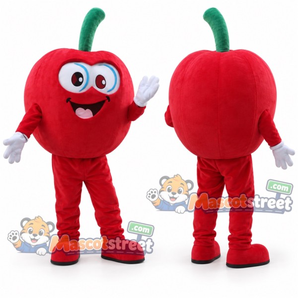 Red Apple Mascot Costume