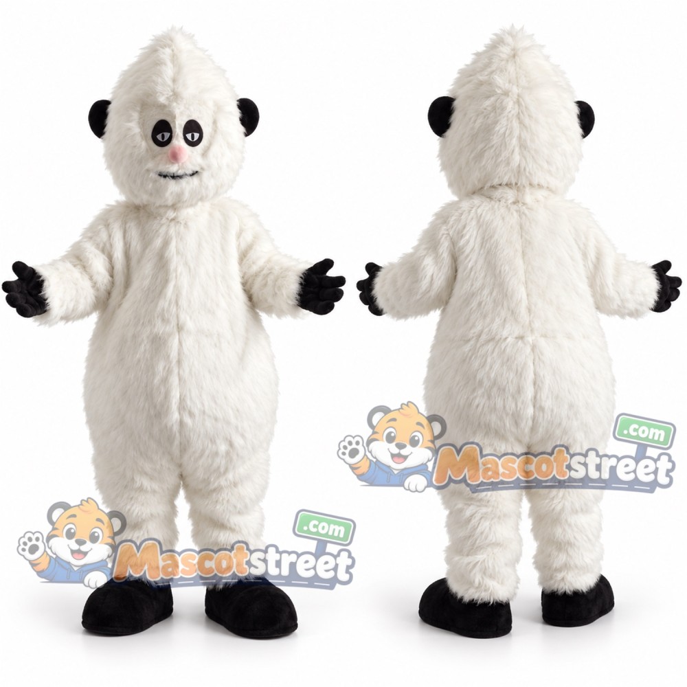 White Yeti Mascot Costume White Yeti Mascot Costume