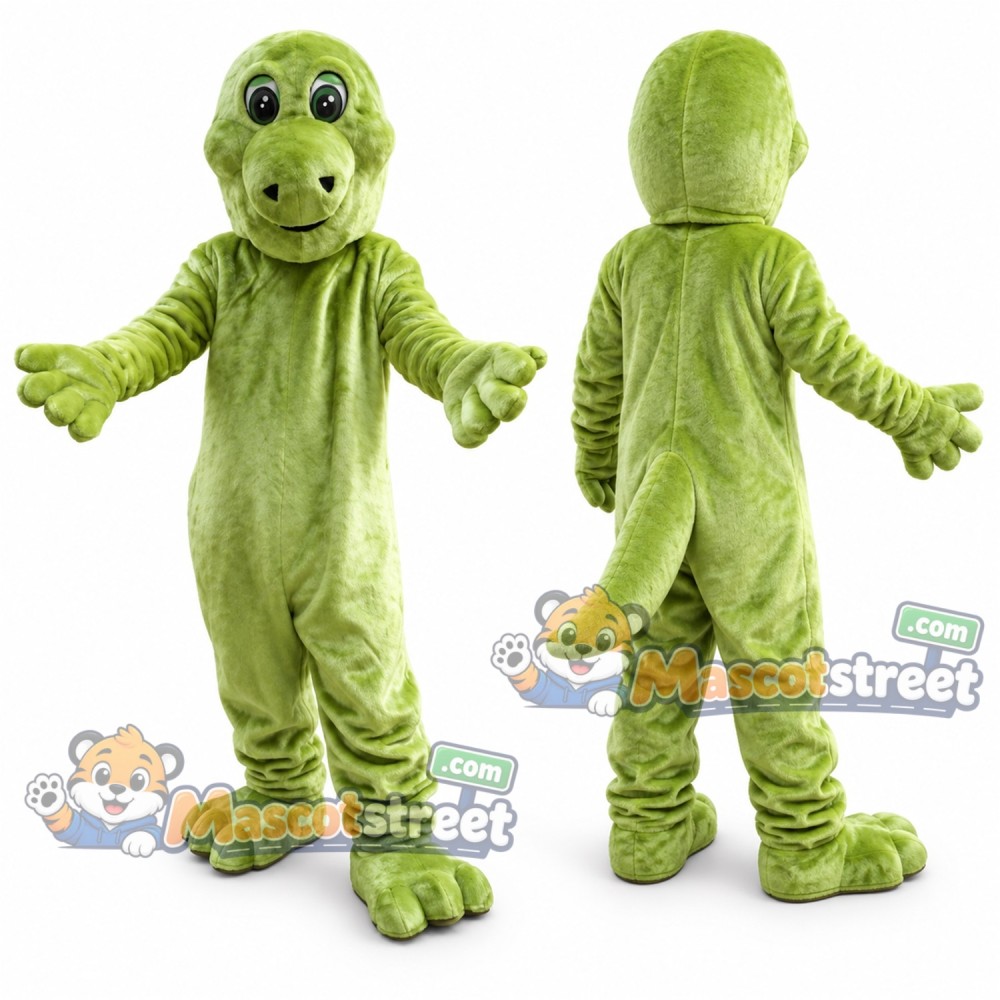 Green Dinosaur Mascot Costume Green Dinosaur Mascot Costume