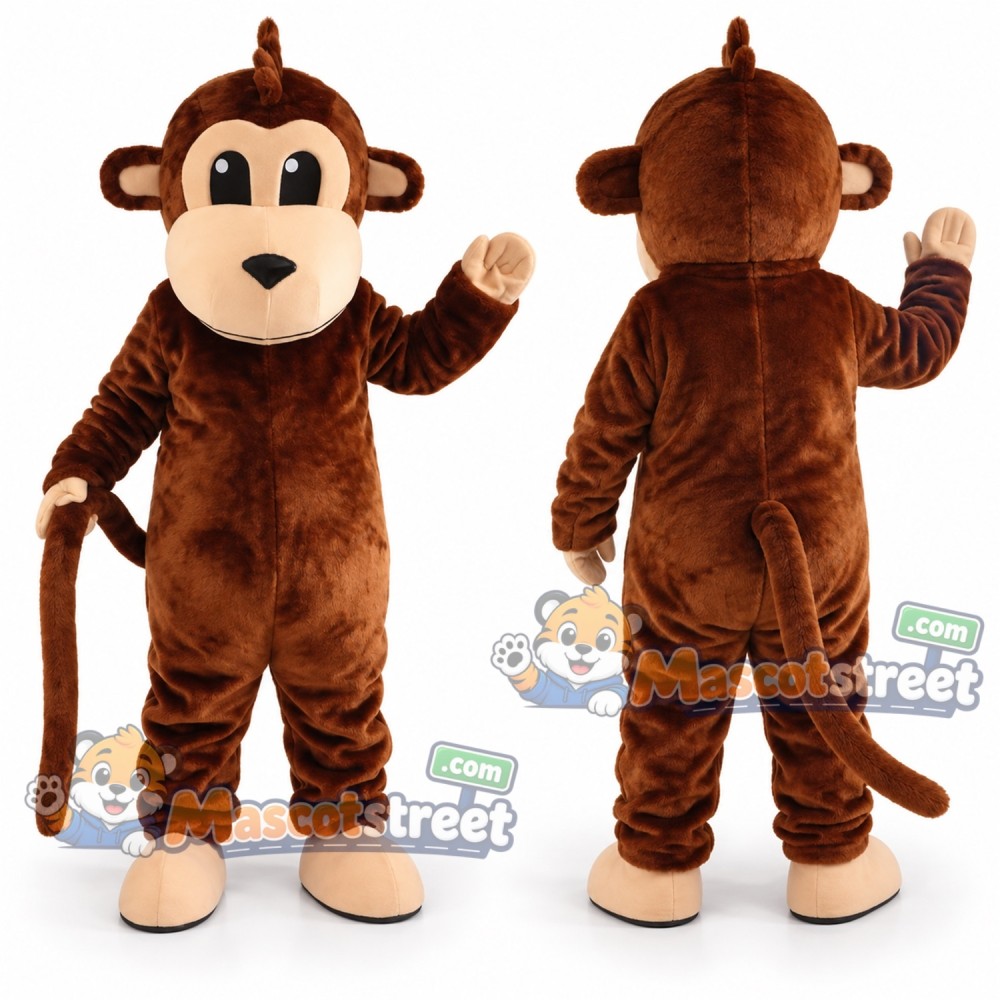 Brown Monkey Mascot Costume