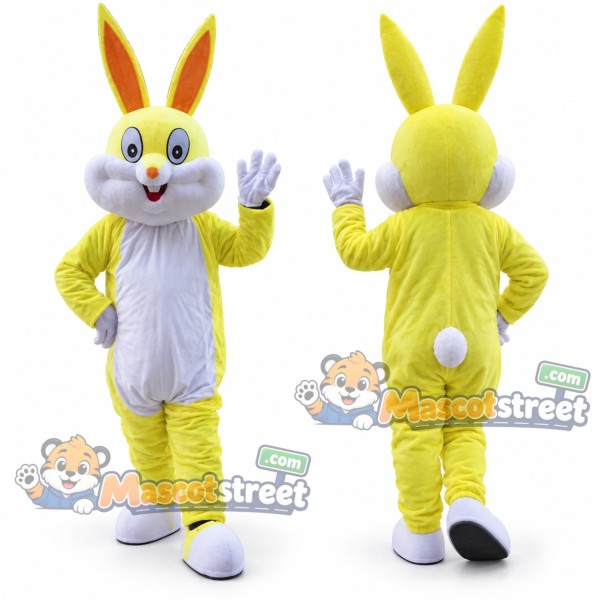 Yellow Rabbit Mascot Costume