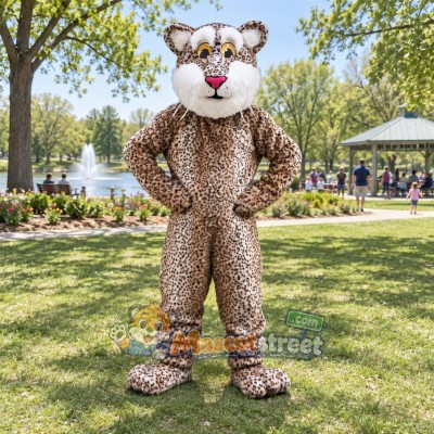 Spotted Leopard Mascot Costume Spotted Leopard Mascot Costume