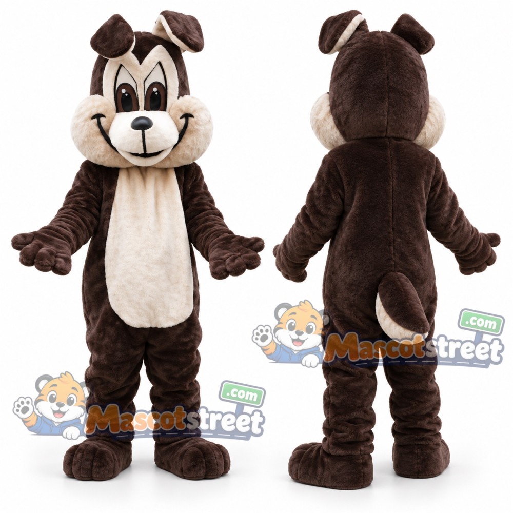 Brown Dog Mascot Costume Brown Dog Mascot Costume