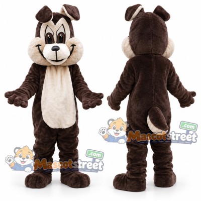 Brown Dog Mascot Costume Brown Dog Mascot Costume