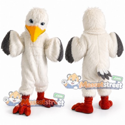 White Seagull Mascot Costume White Seagull Mascot Costume