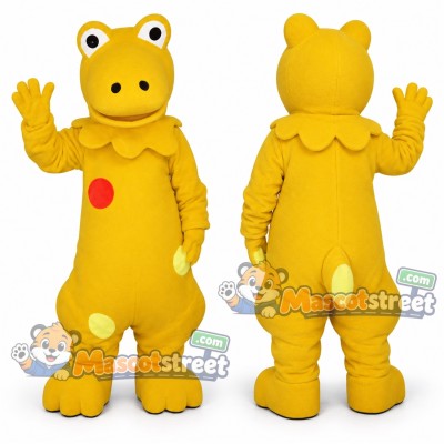 Yellow Dinosaur Mascot Costume